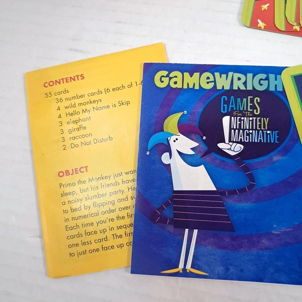 Too Many Monkeys A Totally Bananas Card‎ Game kids Gamewright 2009 Complete